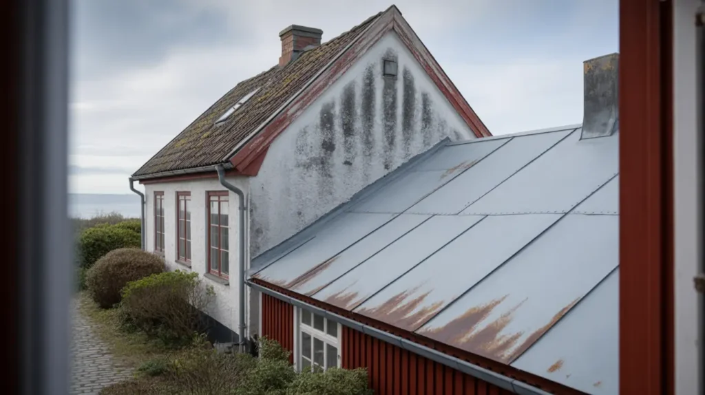 takbesiktning i sk ne uppt ck fuktskador p betong och pl ttak